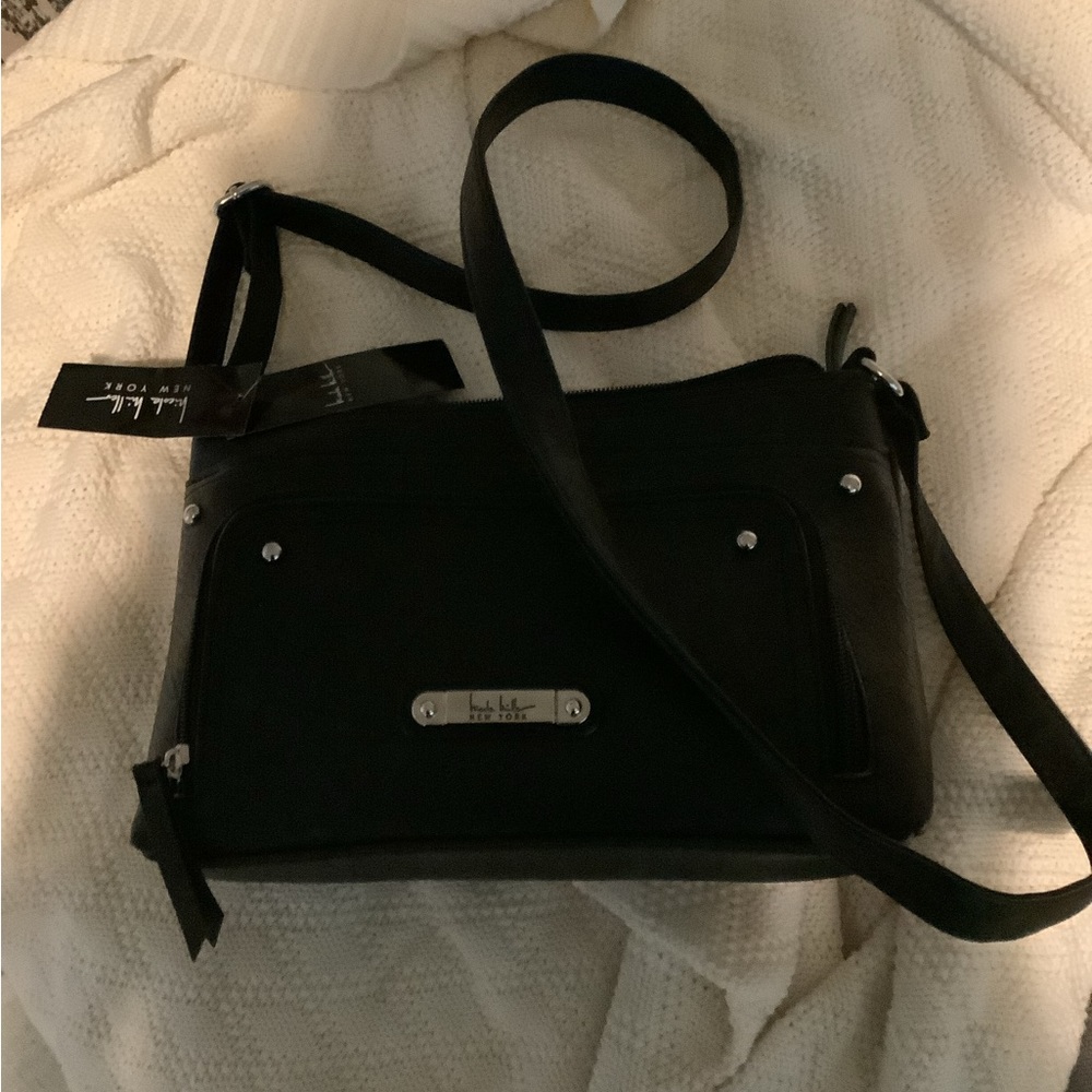 Nicole Miller Black Crossbody Bag